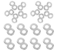 Homoyoyo Fixations Métalliques en Acier Inoxydable Forme 8 Connecteurs de Bureau Compacts Lot de 20 Clips de Fixation Accessoires Tableau Robustes et Légers pour Plateaux de Table
