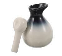 Homoyoyo Flacon Distributeur D'huiles Essentielles, Récipient Verseur En Céramique Avec Couvercle, Flacon Diffuseur, Bol Pour Salon De Beauté, Adapté Aux Huiles Essentielles,