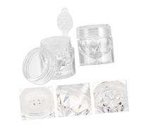 Homoyoyo Flacons Vides Rechargeables Léger et Facile à Transporter Lot de 10 Design Simple en Plastique et Verre pour Poudre et Correctrice pour Voyage ou Présent