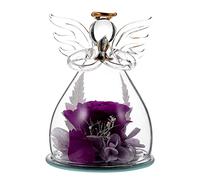 Homoyoyo Fleur Stabilisée Décorative Ornement De Scène sous Cloche Verre Décoration Créative pour Bureau Fleur Éternelle Artisanale