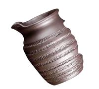 Homoyoyo Fontaine en Pot Céramique Jet d'eau Naturel pour Balcon Et Piscine, Système D'écoulement pour Ambiance Relaxante