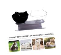 Homoyoyo Gamelle Double Inclinée pour Chat et Chien Bol Anti-Renversement avec Protection du Cou Design Adorable et Détachable Bol Nourriture et Eau Stable pour Animaux de Compagnie
