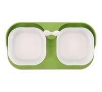 Homoyoyo Gamelle Double pour Chat et Petit Animal Plastique Stable et Antidérapante Bol Nourriture et Eau Confortable et Polyvalent pour Chien Hamster et Chaton