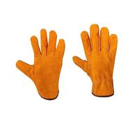 Homoyoyo Gants de Soudure Résistants Chaleur Doublure Épaisse Chaude Multipurpose pour Soudage Manutention et Protection Thermique