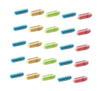 Homoyoyo Gélules Transparentes 99Pcs Capsules à Messages avec Lettres Colorées - Idéal pour - Souhaits Et Messages d'amour Bouteilles De Souvenirs Et D'Amitié