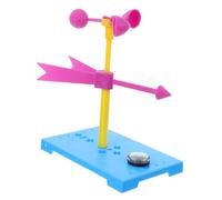 Homoyoyo girouette Enfant Projets d'assemblage de Bricolage météo indicateur de Vent éducatif Appareil de Mesure du Vent en extérieur anémomètre Plastique Couleur Aléatoire
