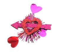 Homoyoyo Glitter Heart Hair Barrettes For Teens Romantic Wedding Anniversary Party Accessories