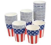 Homoyoyo Gobelet En Carton 48 Pièces Fête Du Quatrième De Juillet Tasses En Papier Drapeau Américain Vaisselle Patriote Idéal Pour Célébrations Et Réunions Familiales