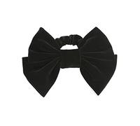 Homoyoyo Grand Élastique Cheveux Nœud Velours Noir Accessoire Coiffure Femme Anneau Cheveux pour Queue de Cheval Maintien Ferme et Élégant
