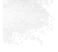 Homoyoyo Granules de Remplissage pour Pouf Blanc 3-5 Mm 200 G, Billes de Mousse Epp pour Coussin de Canapé, Recharge de Coussin Poire, Matériaux de Rembourrage Légers et Polyvalents