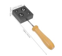 Homoyoyo Graphite Mold Half Sphere Precision Mold For Metal Casting Glass Lampwork And Food Wood Branding Cake Stamp