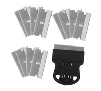 Homoyoyo Grattoir à Lame De Rasoir Avec Brosse à Ongles Outil De Nettoyage Décollage Pour Enlever Les Étiquettes Et Autocollants