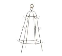 Homoyoyo Grille de Barbecue en Acier Inoxydable Petite Taille avec Cintre Pratique Support Suspendu Solide pour Cuisson en Extérieur Ustensile de Grillades Résistant et Lisse Barbecue