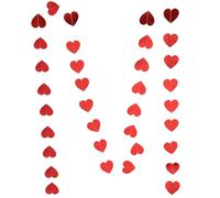 Homoyoyo Guirlande de Cœurs en Papier Doré 4 Mètres 35 Pièces Bannière Suspendue pour Décorations Saint-Valentin Fête de Mariage et Anniversaire Accessoire Déco Romantique et Festive