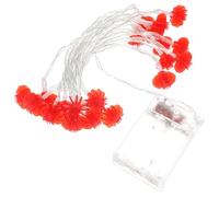 Homoyoyo Guirlande Lumineuse LED de Lanternes Rouges Traditionnelles Chinoises 3 Mètres 20 Lampes Décoration Extérieure Étanche pour Nouvel An et Mariage Lanternes LED Pendantes 25X15