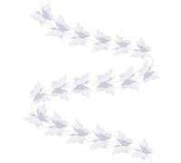 Homoyoyo Guirlande Suspendue 3D En Papier - Drapeaux Décoratifs Pour Anniversaire - Mariage Saint Valentin Et Bébé Décoration Murale Blanc