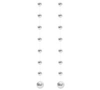 Homoyoyo Guirlandes de Boules Disco Miroir en Verre Résistant, 2 Pièces, Décoration Suspendue pour Soirée Disco, Fêtes D’anniversaire et Bars, Boules Réfléchissantes Lumineuses