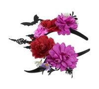 Homoyoyo Halloween Headband Devil Horns Lightweight Spooky Bat Hairband Cosplay Accessory For Party And Themed Celebrations