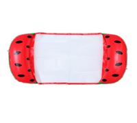 Homoyoyo Hamac Gonflable pour Piscine Motif Pastèque en PVC Écologique, Lit Flottant D'été Dossier et Appui-Jambes, Facile à Gonfler, Plage Piscine