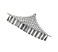 Homoyoyo Hamac Jouet Mural Triangle Noir, Filet De Rangement Suspendu En Peluche, Crochet Tissé à La Main, Pour Chambre D'garçon Et Filles, Organisateur De Peluches Décoratif