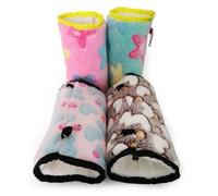 Homoyoyo Hamac Suspendu pour Petits Animaux Nid de Repos Chaud Peluche Lit Suspendu pour Perroquet Hamster Écureuil Accessoire Confortable pour Oiseau et Rongeur Couleur Couleur Aléatoire