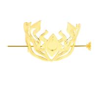 Homoyoyo Hanfu Hair Crown For Men Vintage Chinese Metal Hairpin Stick Lightweight Chignon Headwear Traditional Hair Ornament For Cosplay And Daily Styling