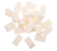 Homoyoyo Houppette à Poudre Jetable en Latex Synthétique Blanc, 50 Pièces, Légère et Facile à Ranger, Applicateur de Maquillage Visage