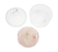 Homoyoyo Houppette de Poudre Corps Beige en Velours Double Face, Application Contouring et Estompage sans Couture, Forme Ronde Élégante, pour Trousse de Maquillage Voyage