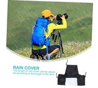 Homoyoyo Housse de Pluie Étanche pour Appareil Photo Reflex Protection Pluie Neige et Poussière avec Manches Ajustables et Aux Commandes Compatible Trépied Noir