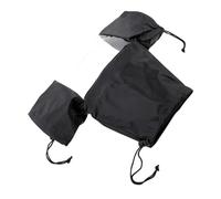 Homoyoyo Housse de Pluie Imperméable pour Appareil Photo DSLR Protection Pluie Neige et Poussière Compatible Trépied avec Cordon Réglable Noir