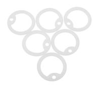 Homoyoyo Housse de Protection en Silicone Phosphorescent pour Plaques d'Identité de Chien Lot de 6 Anneau Antibruit pour Protéger Médailles Bruit