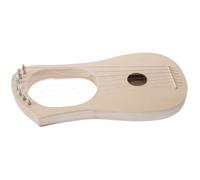 Homoyoyo Instrument de Lyre en Bois à 7 Cordes pour Débutant, Portable à Monter Soi-Même, Beige, Outil Pédagogique pour Garçon et Filles et Apprentissage Musical