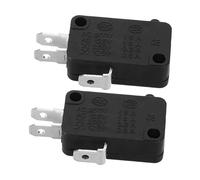 Homoyoyo Interrupteurs pour Micro-ondes Conception Précise Lot de 2 en Plastique et Métal, Fonctionnement sans Effort, Accessoires Pratiques pour Appareil Électroménager