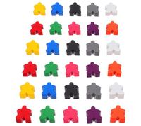 Homoyoyo Jetons Meeples en Bois 100 Pièces Multicolores Légers pour Jeux de Plateau et Exercices de Tri en Classe Accessoires pour Garçon et Filles