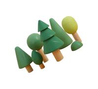 Homoyoyo Jeu de Blocs de Bois Colorés Forêt pour Garçon et Filles 1-2 Ans Grand Format Facile à Manipuler Éducatif Motricité Fine et Créativité Puzzle D'assemblage Arbres en Bois Naturel