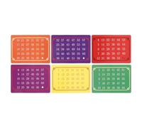 Homoyoyo Jeux de Cartes Télépathiques Réutilisables, 5 Sets de 6 Cartes Numériques pour Tours de Magie Mentale, Interactif pour Spectacles, Fêtes Halloween et Performances Scéniques