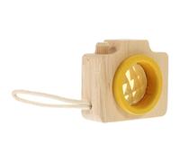 Homoyoyo Kaléidoscope Bois Éducatif pour Garçon et Filles 1-3 Ans, Caméra Miniature Jaune, Sensoriel pour Éveil et Développement Cognitif, Présent Créatif pour Bébé et Jardin D’garçon