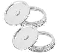 Homoyoyo Kit 2 Couvercles sous Vide pour Bocaux 86 MM Acier Inoxydable Alimentaire Réutilisable et Hermétique Accessoire Conservation Aliments Fermentation Compatible Bocaux Standard