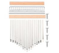Homoyoyo Kit D'accessoires pour Kalimba 17 Tons, Touches Solide en Matériau Solide, Ensemble Complet pour Piano à Pouces DIY, Outils pour Fabrication Maison et Apprentissage Musical