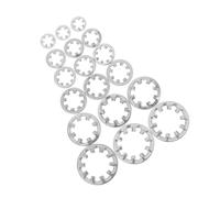 Homoyoyo Kit D'assortiment de 300 Rondelles de Blocage Dentelées en Acier Inoxydable, Tailles M3 à M10, Rondelles Frein Intérieures pour Machines, Équipements Industriels et Automobiles