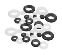 Homoyoyo Kit de 180 Œillets Passe-câbles en Caoutchouc Étanche, Joint de Protection Flexible en Caoutchouc pour Câbles Électriques, Montage Industriel et Automobile, Boîte Rangement