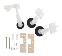Homoyoyo Kit de 3 Trains D'atterrissage d'avion en Plastique Blanc pour Modèles Réduits Roues Faciles à Installer pour Projets DIY D'avions et Voitures