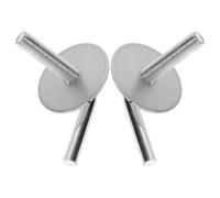 Homoyoyo Kit de Boulons de Fixation pour Ventilateur avec Installation Facile en Fer Argenté, 2pcs, Vis de Réglage pour Fixations de Base de Ventilateur pour Camping