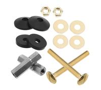 Homoyoyo Kit de Boulons et Joint pour Réparation Abattant Wc Fixations Durables et Résistantes à Haute Température Installation Facile pour Siège de Toilette Complet pour Remplacement de