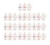 Homoyoyo Kit De Fabrication De Bracelets Pendentifs Suspendus Soldat Poker En Alliage 30 Pièces Multicolores Noir Rouge Rose Pour Créations Diy Bijoux Porte-clés Décoration Vacances