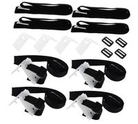 Homoyoyo Kit de Fixation Sangle pour Bâche Solaire de Bassin Accessoire Résistant UV avec Boucle pour Enrouleur Protège et Sécurise la Couverture Solaire Adapté Aux Bassins Hors Sol et