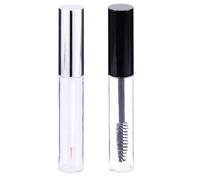 Homoyoyo Kit de Maquillage Vide Tubes de Mascara 10ml et Tubes D'eyeliner en Plastique, Ensemble de 12 Pièces Entonnoirs, Bouchons Noirs et Blancs, Maquillage des Yeux Couleur Aléatoire