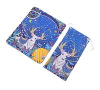 Homoyoyo Kit de Nettoyage pour Lunettes avec Pochette Souple et Chiffon de Nettoyage Inclus Étui à Lunettes Motif Renne pour Protection Lors des Voyages