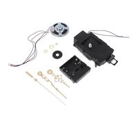 Homoyoyo Kit de Réparation Horloge Murale Mécanisme à Quartz Silencieux Carillon Musical Intégré Aiguilles Dorées 94 MM Ensemble Complet pour Remplacement et Entretien D’Horlogerie