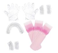 Homoyoyo Kit de Teinture Cheveux Complet pour Salon et Domicile Accessoires avec Applicateur Flexible Brosses et Bouteille pour Coloration et Décoloration Adapté à Tous Types de Cheveux